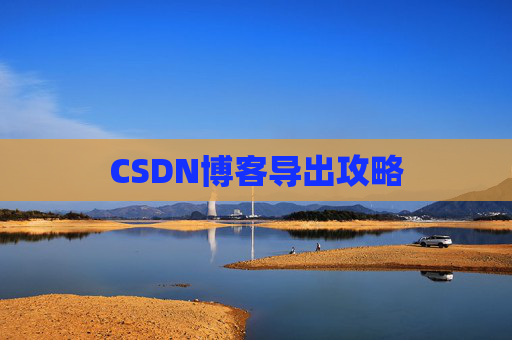 CSDN博客导出攻略 CSDN博客导出攻略